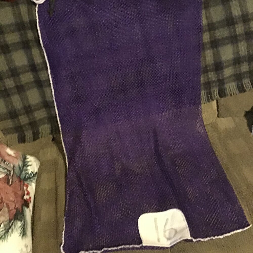 Large Mesh Sports Bags - Mesh Laundry Bags - Sports Bags - Purple Color